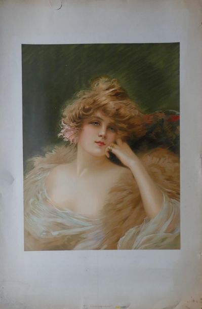 BISSON Edouard (1856-1939) et ANONYME (5) FEMMES Imprimerie Sirven, Paris et sans...