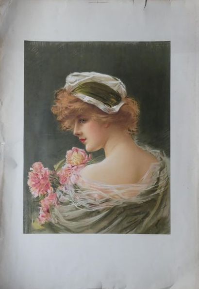 BISSON Edouard (1856-1939) et ANONYME (5) FEMMES Imprimerie Sirven, Paris et sans...