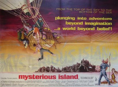 null MYSTERIOUS ISLAND (3 affiches)Columbia Pictures.MYSTERIOUS ISLAND d’après l’oeuvre...