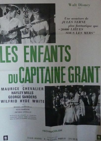 LES ENFANTS du CAPITAINE GRANT (8 affiches et affichettes) WALT DISNEY presents LES...