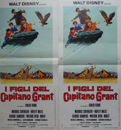 LES ENFANTS du CAPITAINE GRANT (8 affiches et affichettes) WALT DISNEY présente LES...