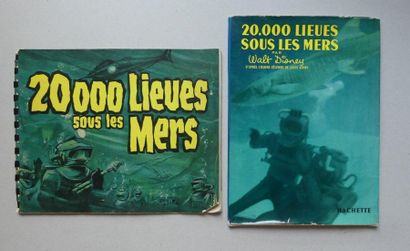 MASCII Jean (1926-2003) et 2 documents WALT DISNEY présente 20.000 LIEUES SOUS LES...