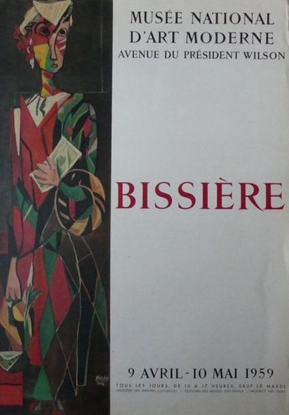 BISSIÈRE Roger (d’après) MUSÉE D'ART MODERNE, PARIS, APRIL-MAY 1959 Imprimerie Mourlot,...