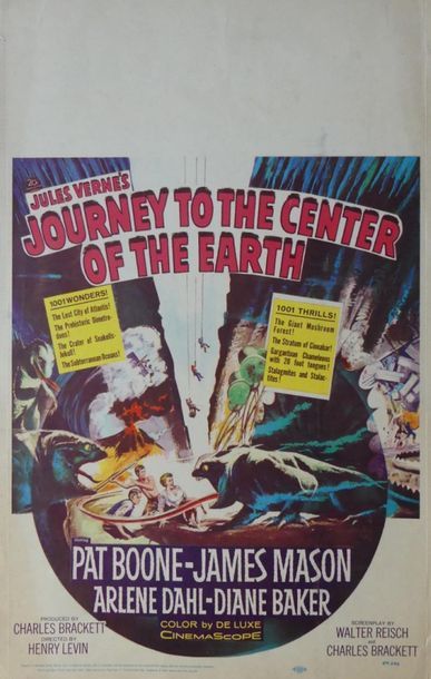 null JOURNEY TO THE CENTER OF THE EARTH (4 affiches) JOURNEY TO THE CENTER OF THE...