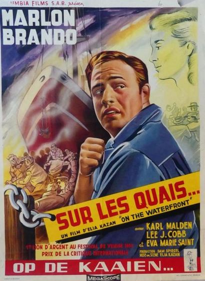 null COLUMBIA FILMS SUR LES QUAIS..... Film d’Elia Kazan avec Marlon Brando. 1954...