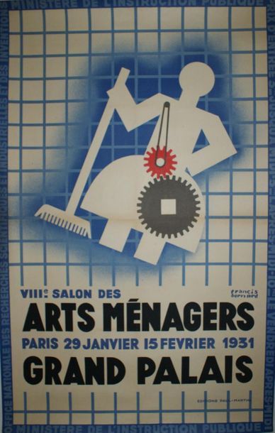 BERNARD FRANCIS Grand Palais.”VIIIe SALON DES ARTS MÉNAGERS”.1931 Editions Paul Martial...