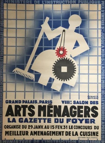 BERNARD Francis (1900-1979) GRAND PALAIS, Paris.”VIIIe SALON DES ARTS MÉNAGERS”.1931...