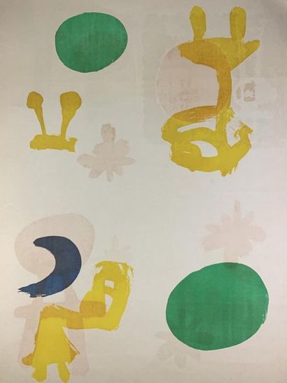 MIRO Joan (1893 -1983) (2 affiches) GALERIE MAEGHT & TIRAGE D’ESSAI (double face)...