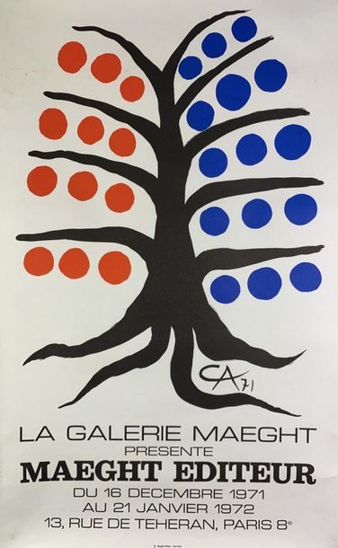 CALDER Alexander (1898-1976) (2 affiches) ALBI & MAEGHT EDITEUR Arte, Paris et sans...