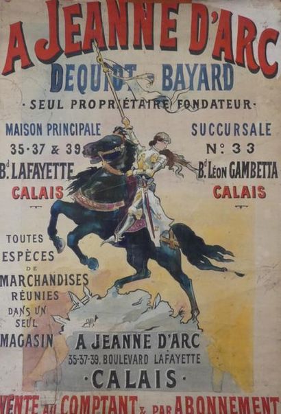 D’YLEN Jean (d’après) - BAZIN & ANONYME (4 posters) JEANNE D'ARC - MONASTINE- BRETELLES...
