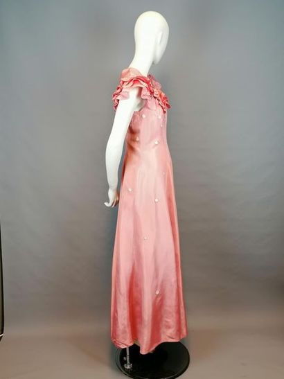 MODE VINTAGE robe des années 30 en rayon, splendide travail de couturière, taille...