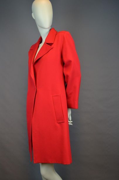 JLs SCHERRER JLs SCHERRER coat in red wool, from the 70/80's, in perfect condition,...
