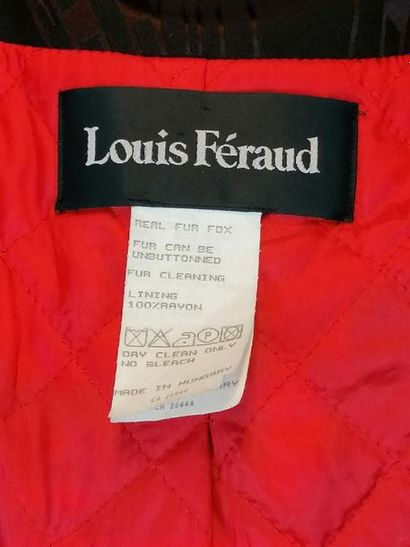 Louis FERAUD Jacket LOUIS FERAUD inside quilted, wool and silk, size 38/40, from...