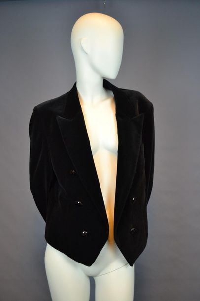 YSL YSL left bank jacket in cotton velvet, 80/90s, in perfect condition, size 40