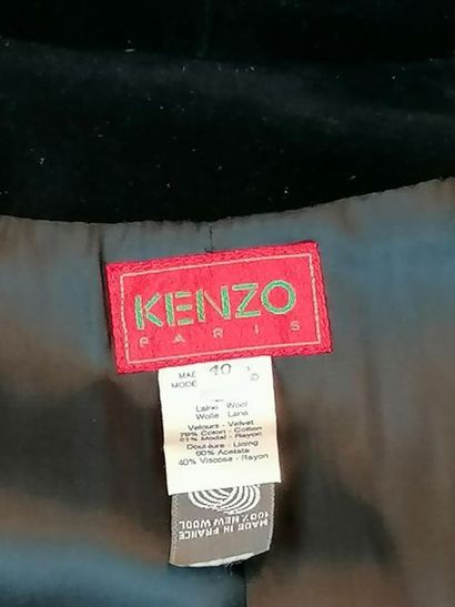 KENZO Veste longue KENZO en laine et coton, excellent état, taille 38/40, années...