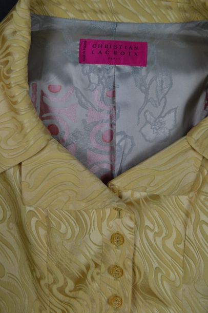 Christian LACROIX Jacket from the house CHRISTIAN LACROIX of the 90's, in silk and...