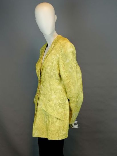 Christian LACROIX Jacket from the house CHRISTIAN LACROIX of the 90's, in silk and...