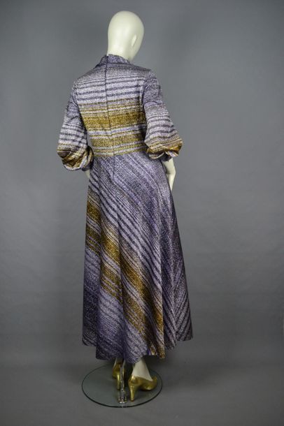 MODE VINTAGE Lurex dress from the 60/70's in perfect condition, size 40/42.
