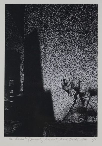Joseph KADAR New delhi Silkscreen 1984, signed, numbered 1/1, framed. 35 x27,5