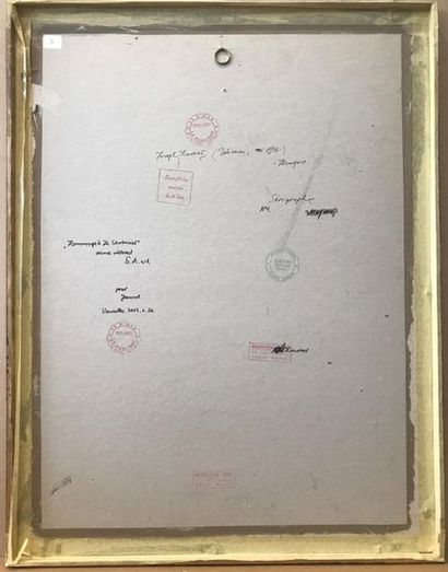 Joseph KADAR "Hommage à Le Corbusier " Sérigraphie Epreuve d'artiste n°1, signée...