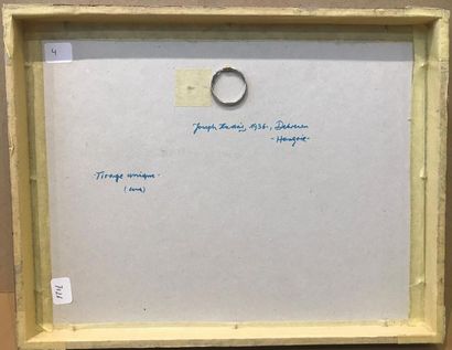Joseph KADAR sans titre Sérigraphie Tirage unique, signée, (encadrée) 25 x 32 cm