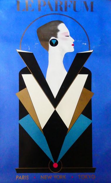 RAZZIA (2 affiches) LE PARFUM. PARIS-NEW-YORK-TOKYO Edition Le Chapitre -100 x 69...