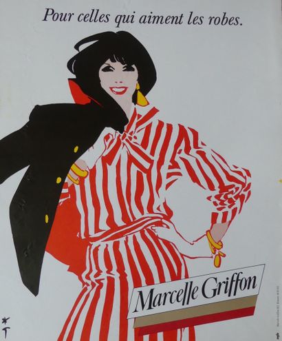 GRUAU René (1909-2004) (3 affiches) MARCELLE GRIFFON (2) et LU, Nantes (1 affichette)...
