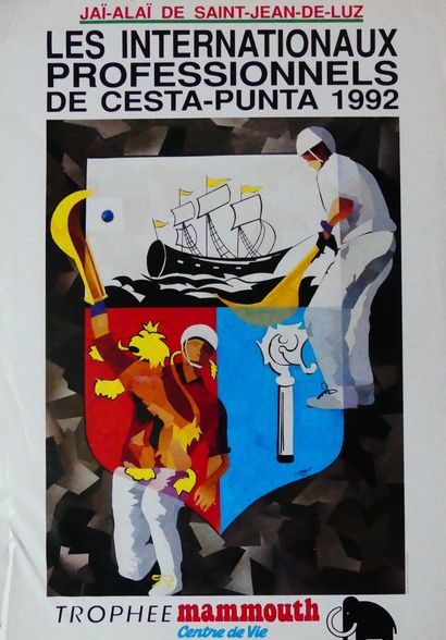 CESTA PUNTA Saint-Jean-de-Luz & AIR FRANCE (6 affiches et affichettes) CESTA PUNTA....