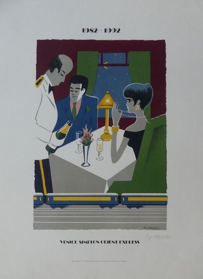 FIX-MASSEAU Pierre (1905-1994) (6 affiches et affichettes) ORIENT-EXPRESS-VENICE...