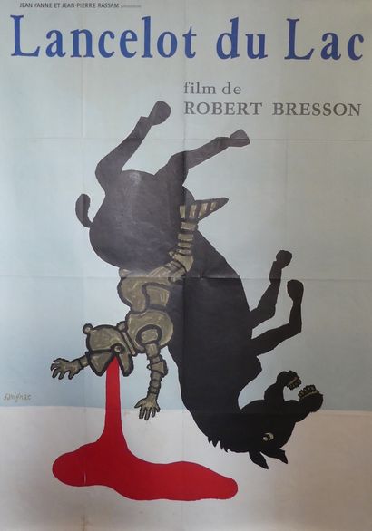 SAVIGNAC Raymond (1907- 2002) (2 affiches) LANCELOT DU LAC. Film de Robert Bresson....
