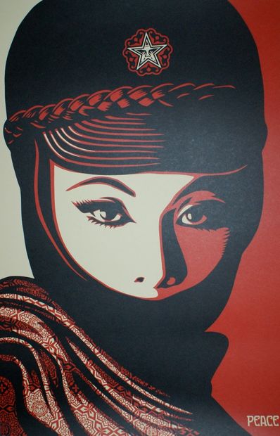 Shepard FAIREY (né en 1970) MUJER FATAL. 2020 Lithographie – Signée et datée au crayon...