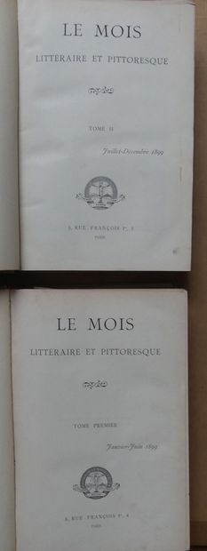 MUCHA Alphonse (1860-1939) 
LE MOIS LITTÉRAIRE et PITTORESQUE. 1899 TOME I et TOME...