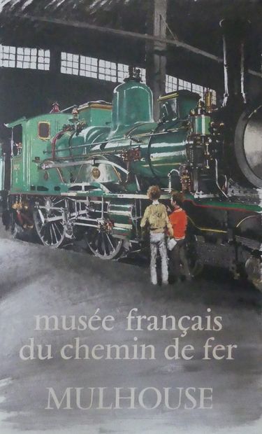 BRENET Albert (1903-2005) (5 affiches) 
SNCF-FASTER-SMOOTHER ON TIME (1958) -VITESSE-EXACTITUDE-CONFORT...