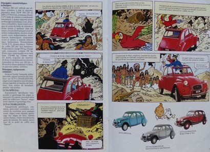 HERGÉ (d’après) CITROËN 2 CV 6. Vers 1985 Edition La Publicité Française, Paris (offset)...