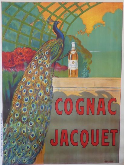 BOUCHET E. 
COGNAC JACQUET.Vers 1920 	Imprimerie Vercasson, Paris - 157 x 116 cm...