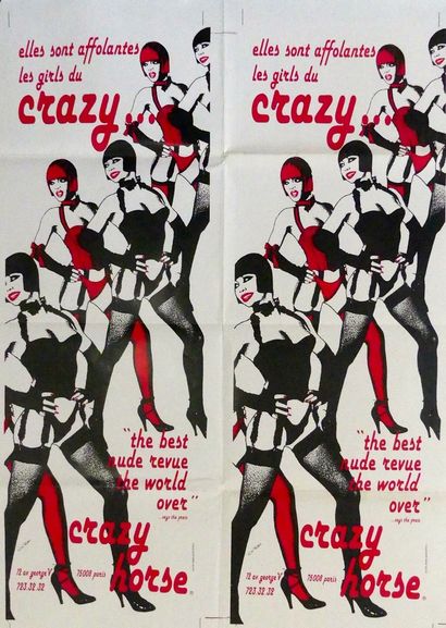 RAU CHARLES ELLES SONT AFFOLANTES LES GIRLS DU CRAZY HORSE … Imp.D.H, Paris (2 affiches...