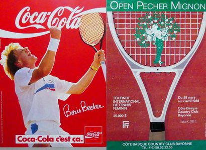 DIVERS (4 affiches et affichettes) FIX-MASSEAU. « Jacomo-Monte-Carlo »(1985) - COCA-COLA.«...