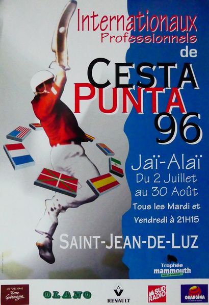 CESTA PUNTA Saint-Jean-de-Luz & AIR FRANCE (6 affiches et affichettes) CESTA PUNTA....