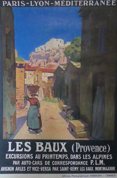 MARCO 
PLM. LES BAUX (Provence). 1912 Affiches photographiques Robaudy, Cannes –...