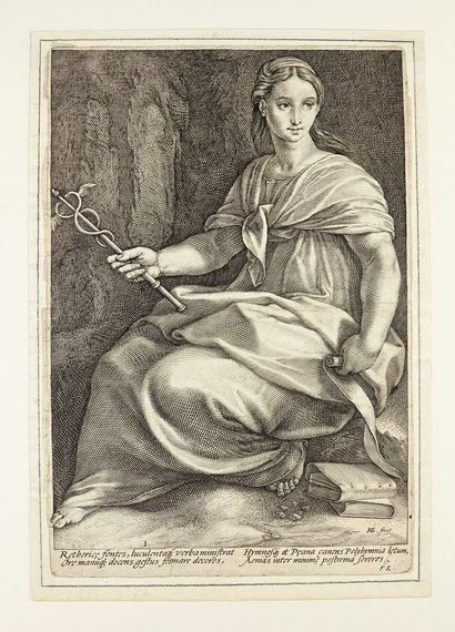Hendrick GOLTZIUS (1558-1617) Hendrick GOLTZIUS (1558-1617) d'après 4 gravures allégoriques...