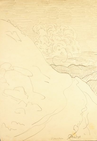 Maurice CHABAS (1862-1947) Etudes de personnages ou de paysages 8 crayons conté ou...