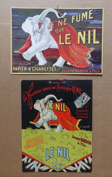 CAPPIELLO (d’après) (2 cartons) THE WISE SMOKER ONLY SMOKES THE NILE & I ONLY SMOKE...