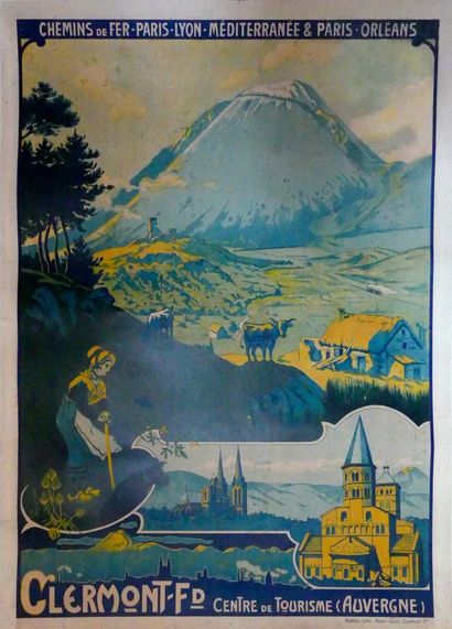 TAILHANDIER Théophile (1874-1939) CLERMONT-FERRAND. « CENTRE DE TOURISME », Auvergne...