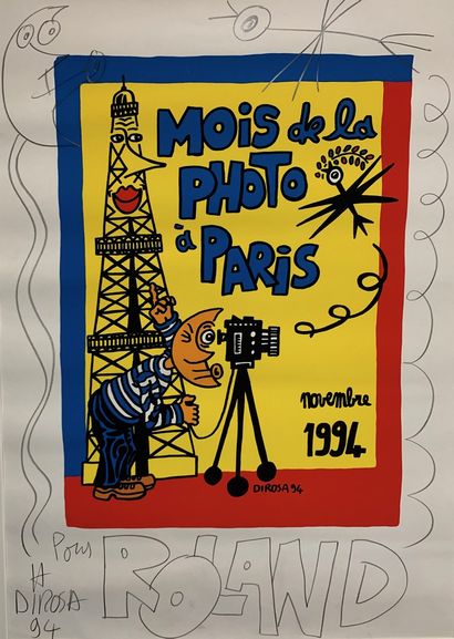 DI ROSA (né en 1959) MONTH OF THE PHOTO IN PARIS. 1994 Serigraphy - Signed, dated...