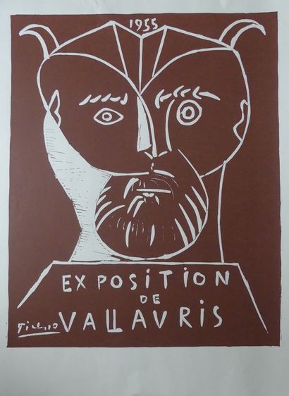 PICASSO Pablo (d’après) (3 posters) EXHIBITION DE VALLAURIS - DE RENOIR À PICASSO...