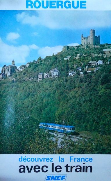 SNCF (5 affiches) PRENONS LE TRAIN. « ARDENNES » (1969) - « LIMOUSIN » (1974) - «...