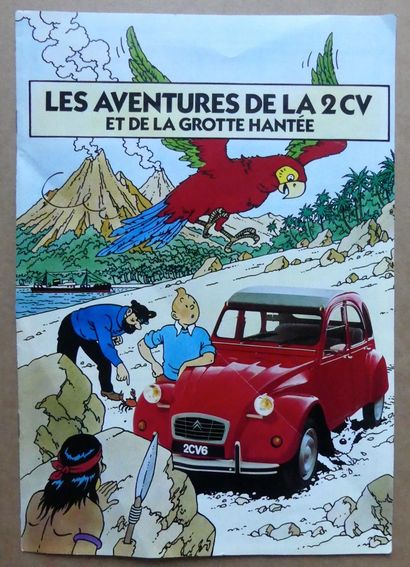 HERGÉ (d’après) CITROËN 2 CV 6. Vers 1985 Edition La Publicité Française, Paris (offset)...