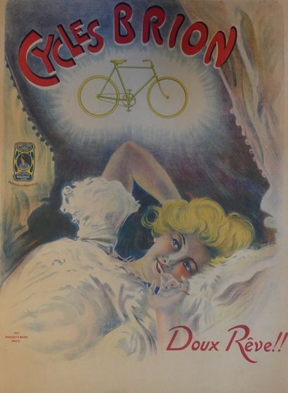 ANONYME BRION CYCLES. "SWEET DREAM!!!" Printed by Bouquet & Barry, Paris - 74 x 56...