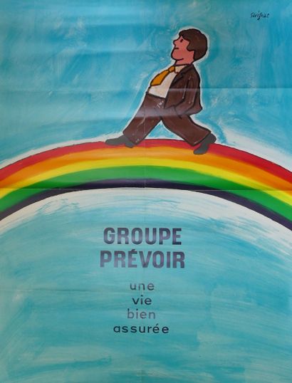 FORÉ – MORVAN Hervé et SAVIGNAC Raymond (4 posters) GROUPE PRÉVOIR. "A well insured...