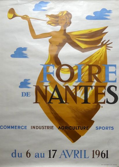 BELLENGER (2 affiches) FOIRE DE NANTES. « Commerce, Industrie, Agriculture, Sports...